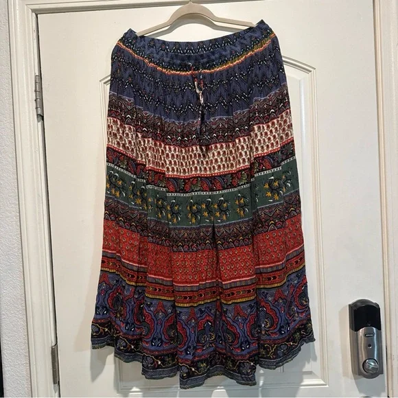 Orvis Colorful Patterned Maxi Skirt - Picture 2 of 6